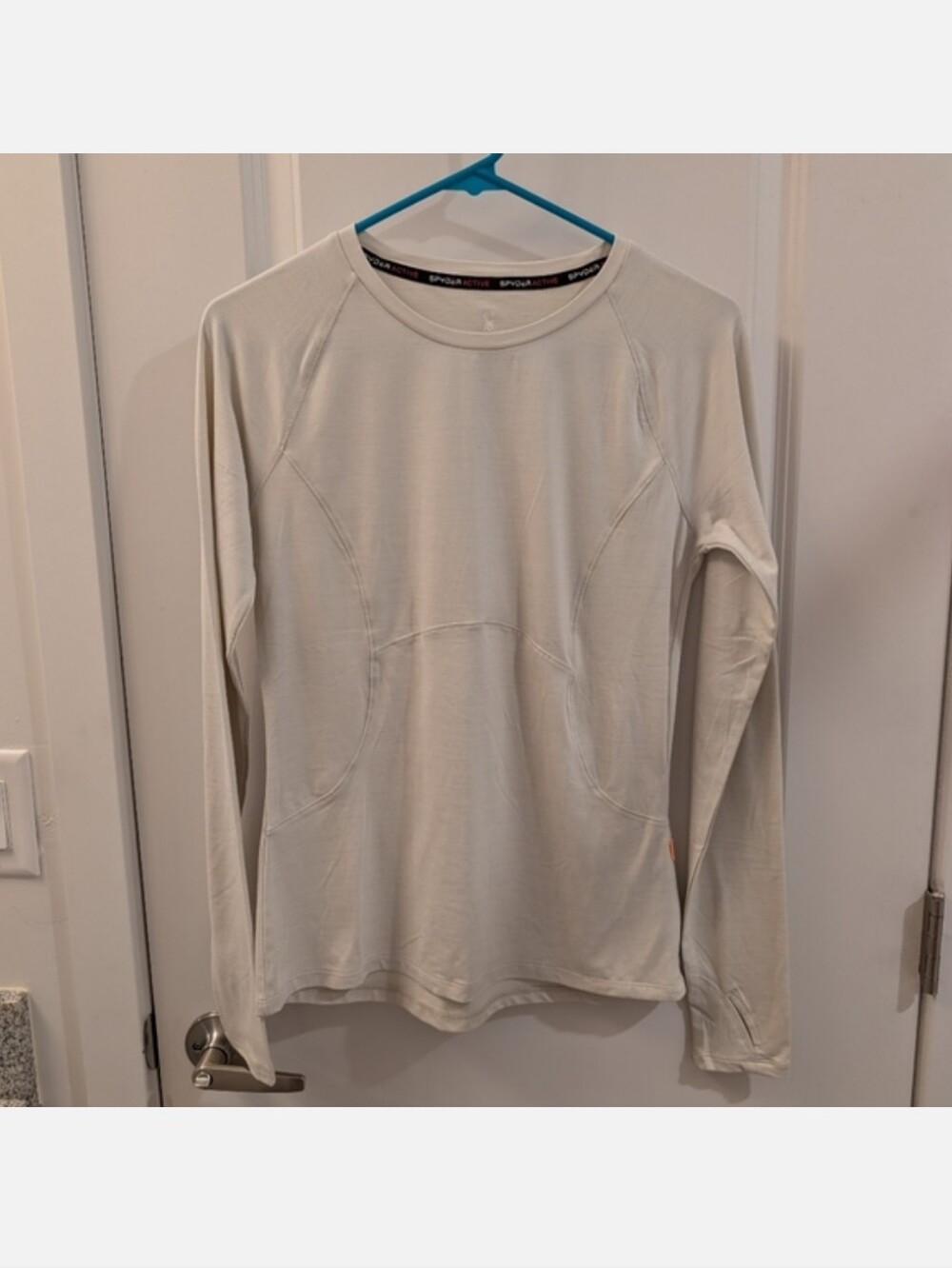 NWOT Women's Cream Spyder Long Sleeve